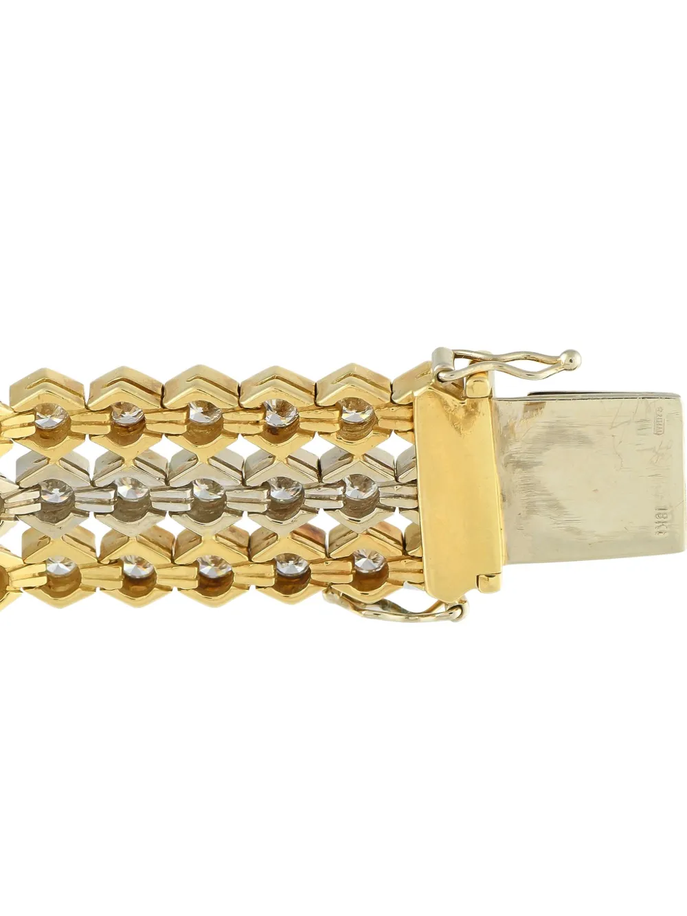 Pre-owned Lb Exclusive 18k Yellow Gold And Diamond Bracelet
