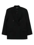 David Koma pinstriped double-breasted blazer - Black