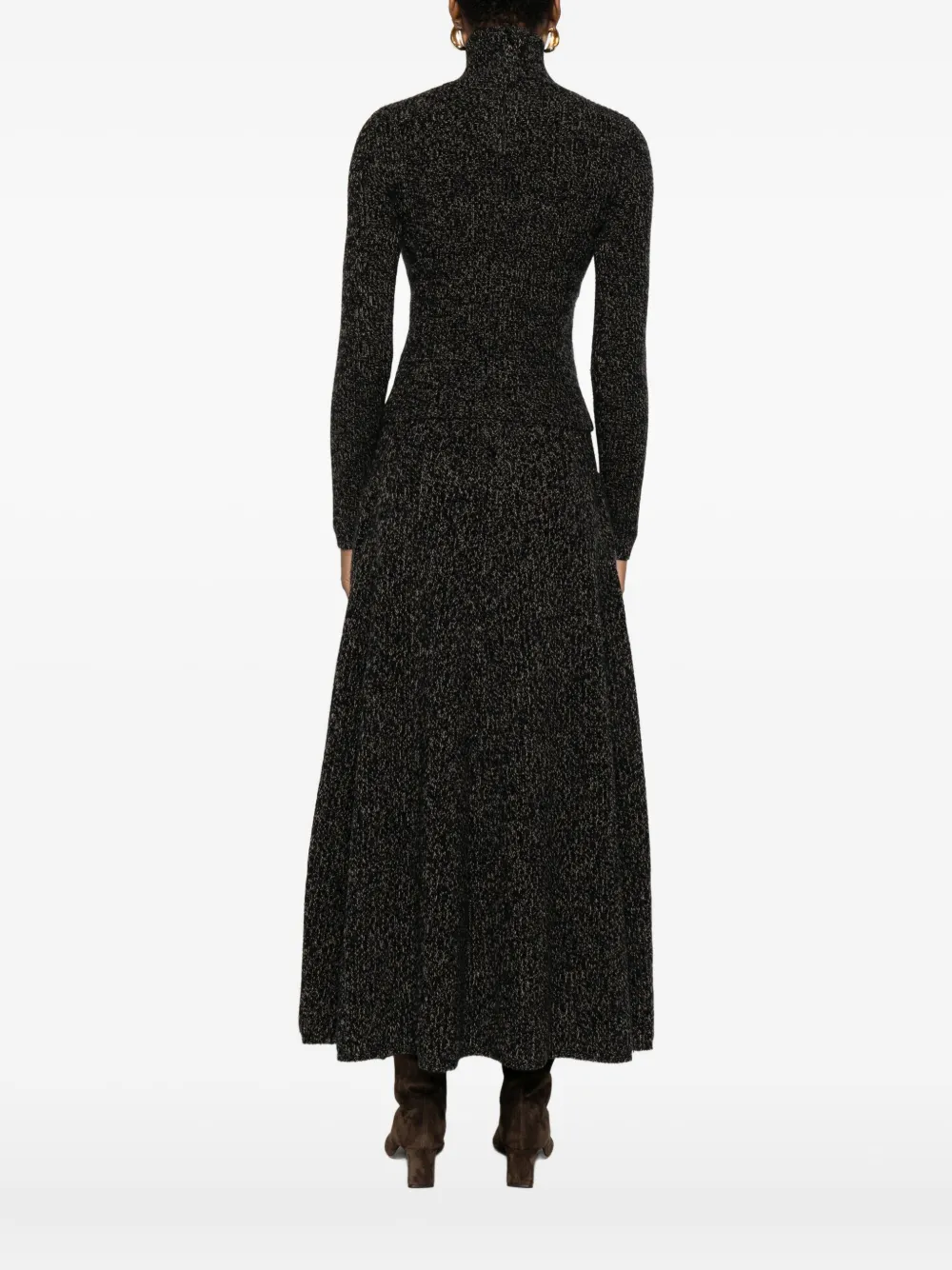 Max Mara Geribbelde coltrui Bruin