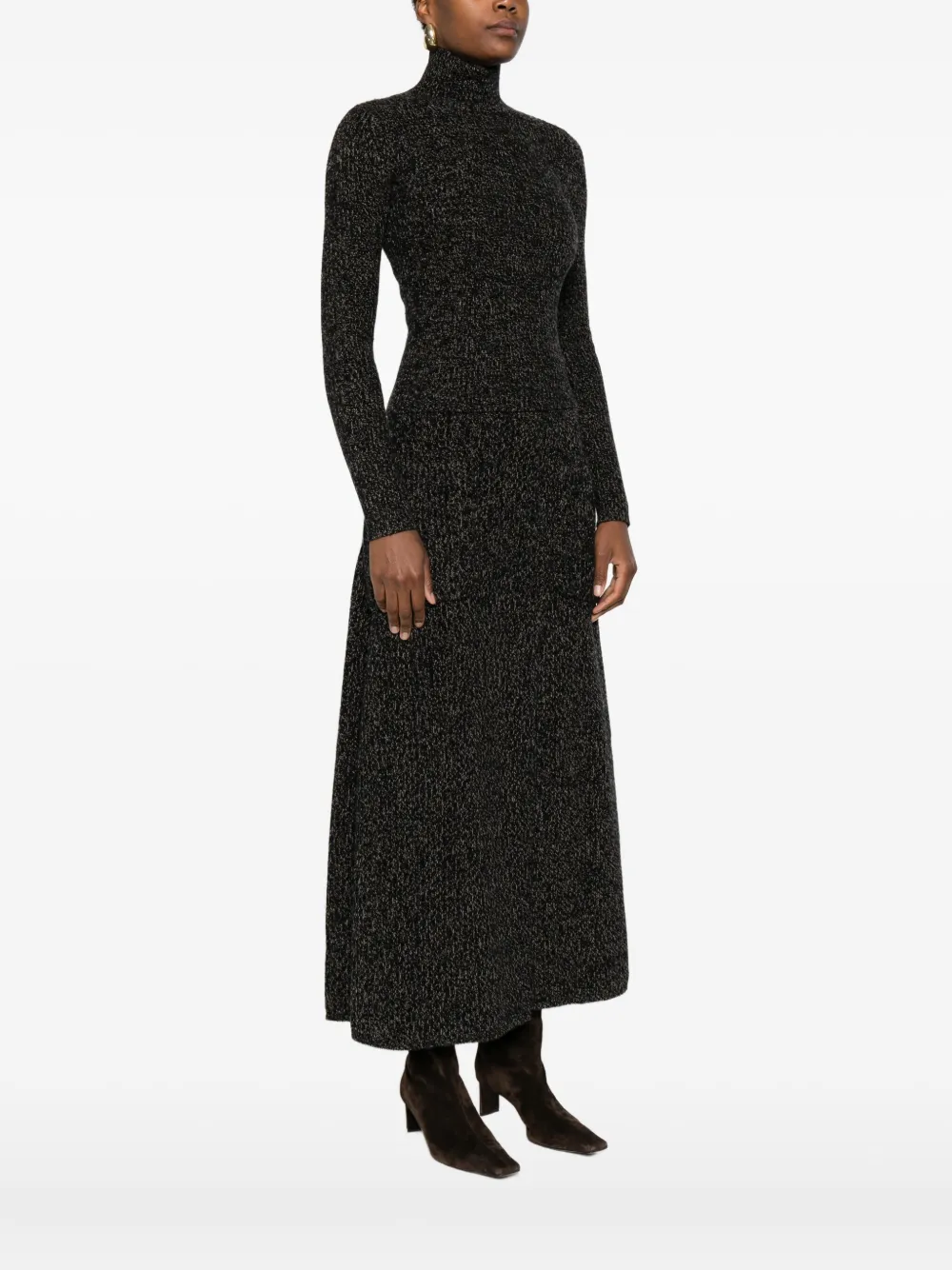 Max Mara Geribbelde coltrui Bruin