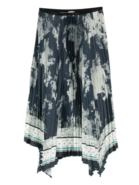 Paul Smith falda midi con diseño plisado
