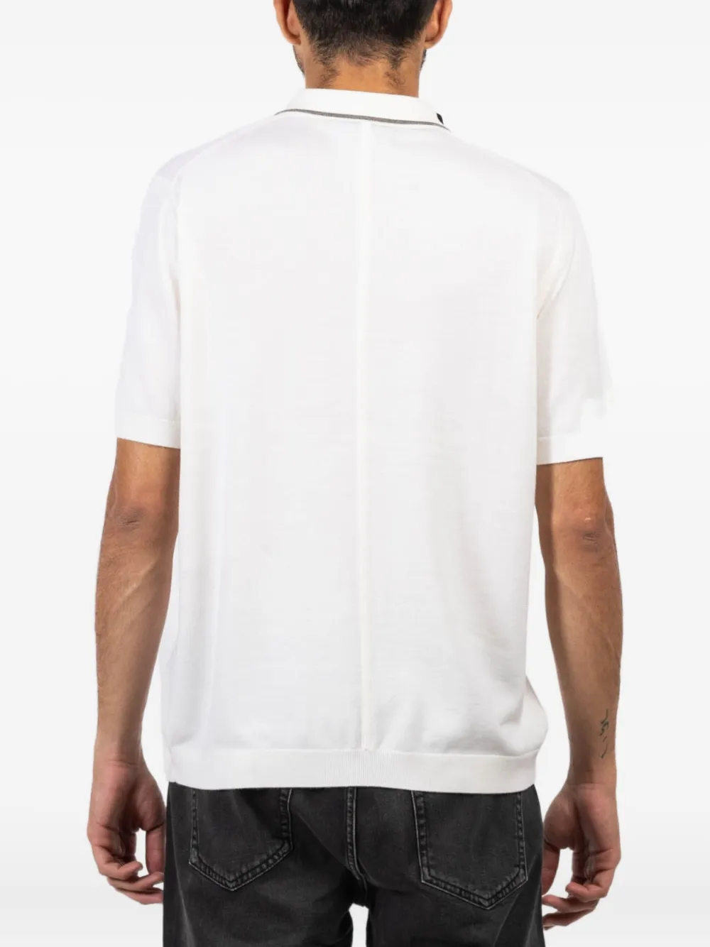 rag & bone Crawford poloshirt met knopen Wit