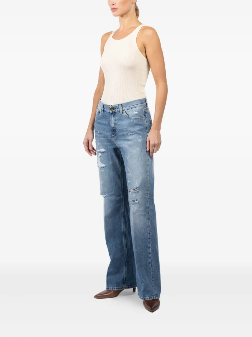 Seafarer Ripped-detail Jeans In Blue