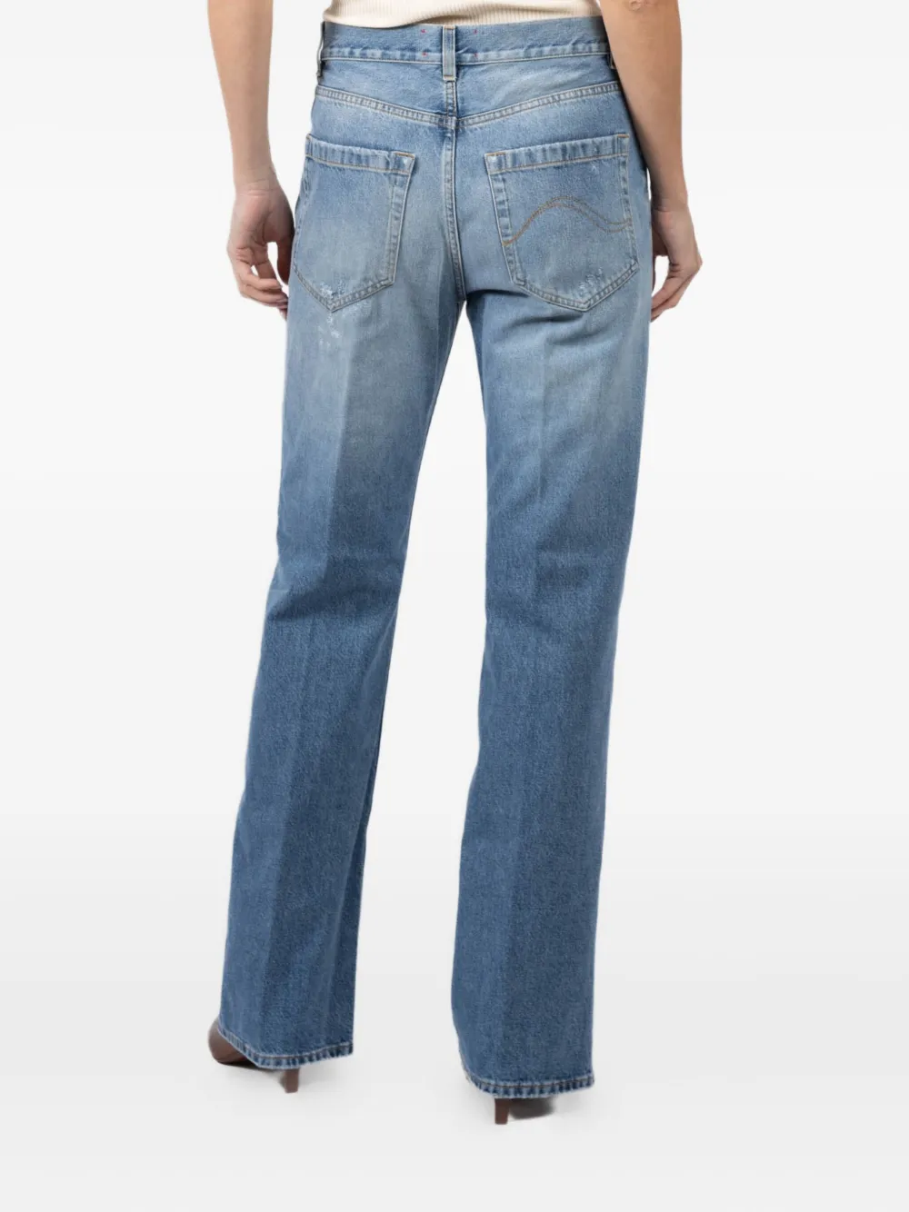 Seafarer Ripped-detail Jeans In Blue