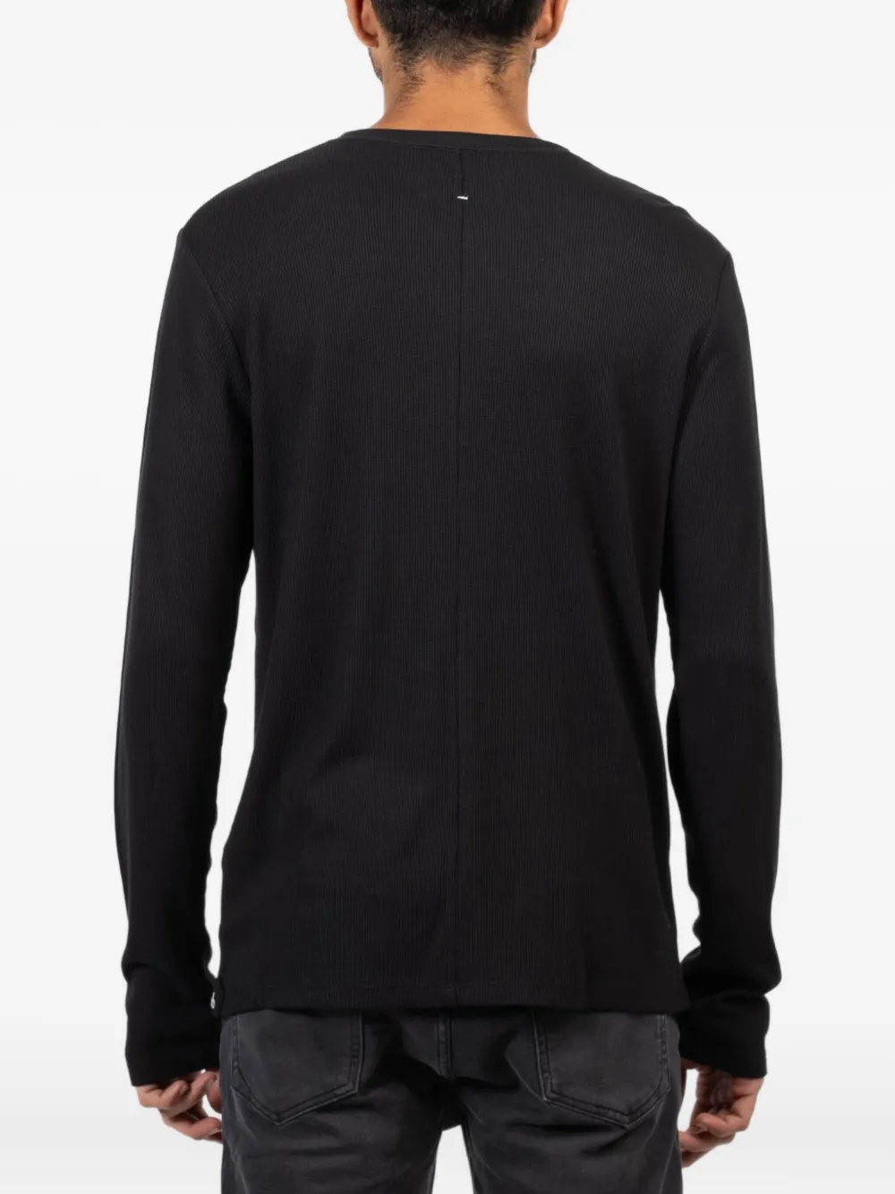 rag & bone T-shirt met knopen Zwart