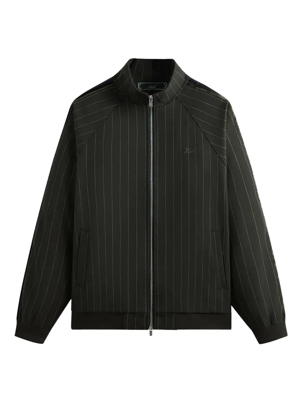 Kith Clifton Pinstripe Track Jacket In Black