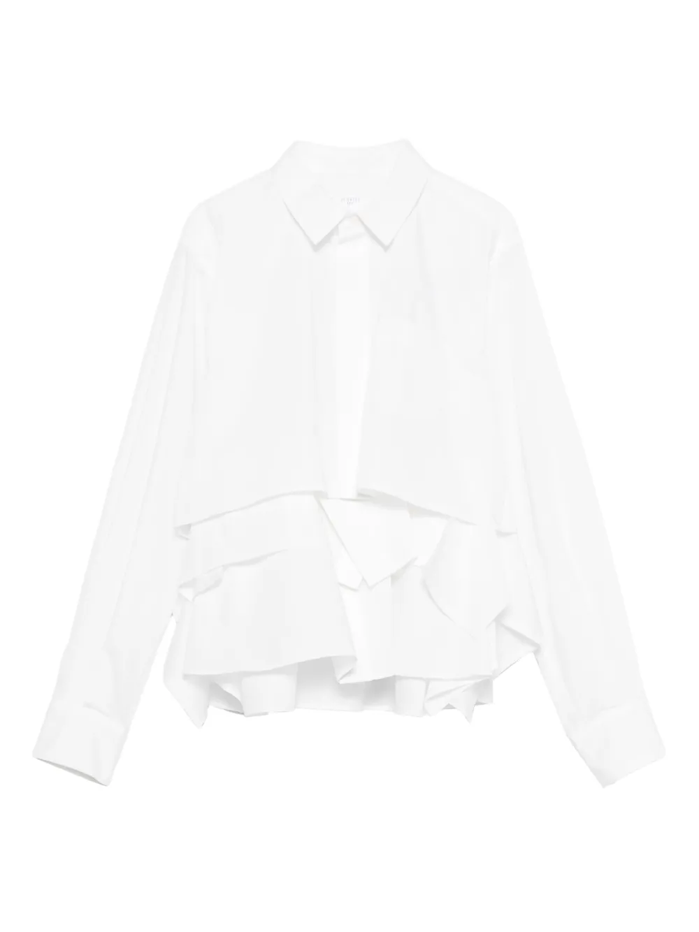 sacai ruffled layered shirt | White | Image 1