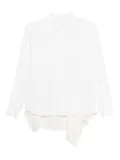 sacai ruffled layered shirt - White