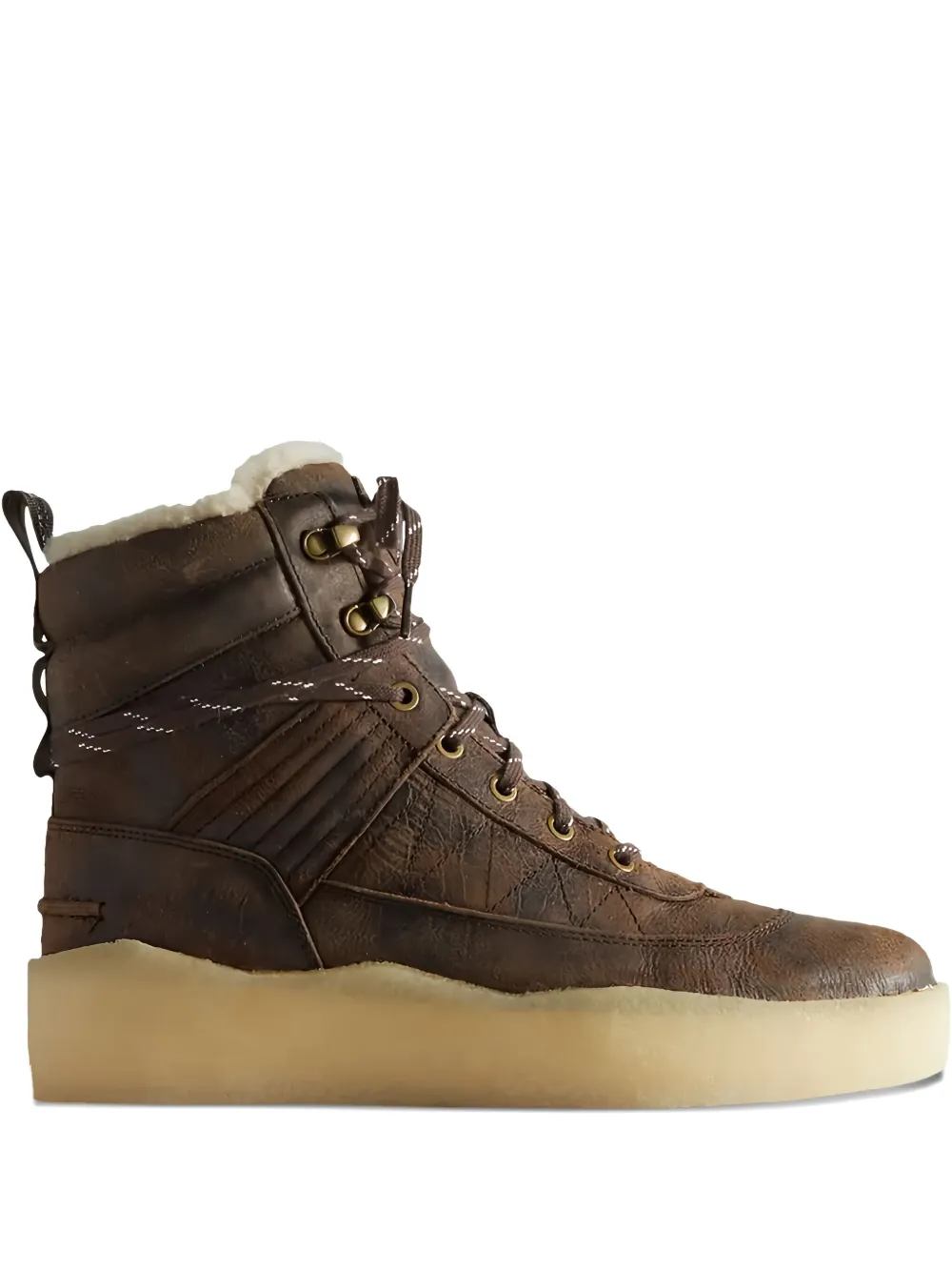Clarks Originals 8th Street Rushden shearling boots Brown