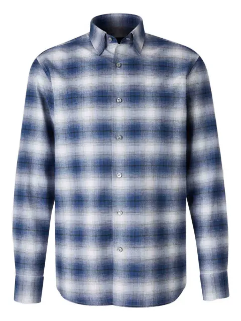 Brioni check-pattern shirt