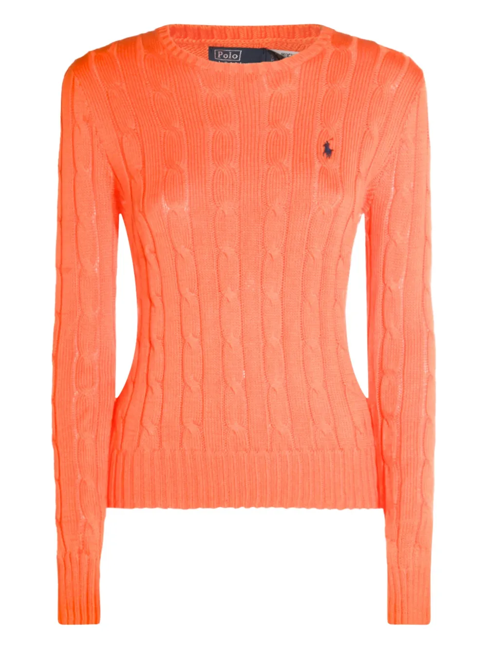 Polo Ralph Lauren cable-knit crew-neck sweater | Orange | Image 1