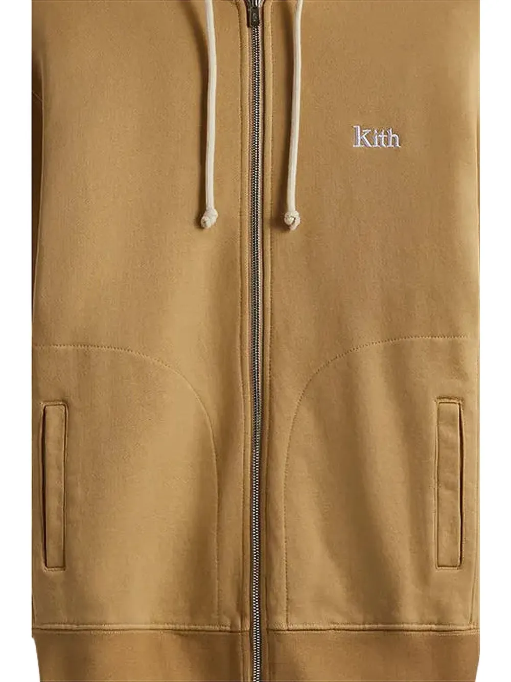 Kith Williams V Zip-up Hoodie In Neutral