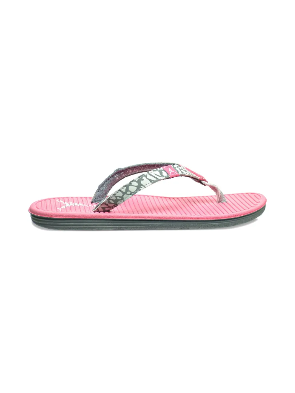 Jordan Kids textured-strap flip flops Pink