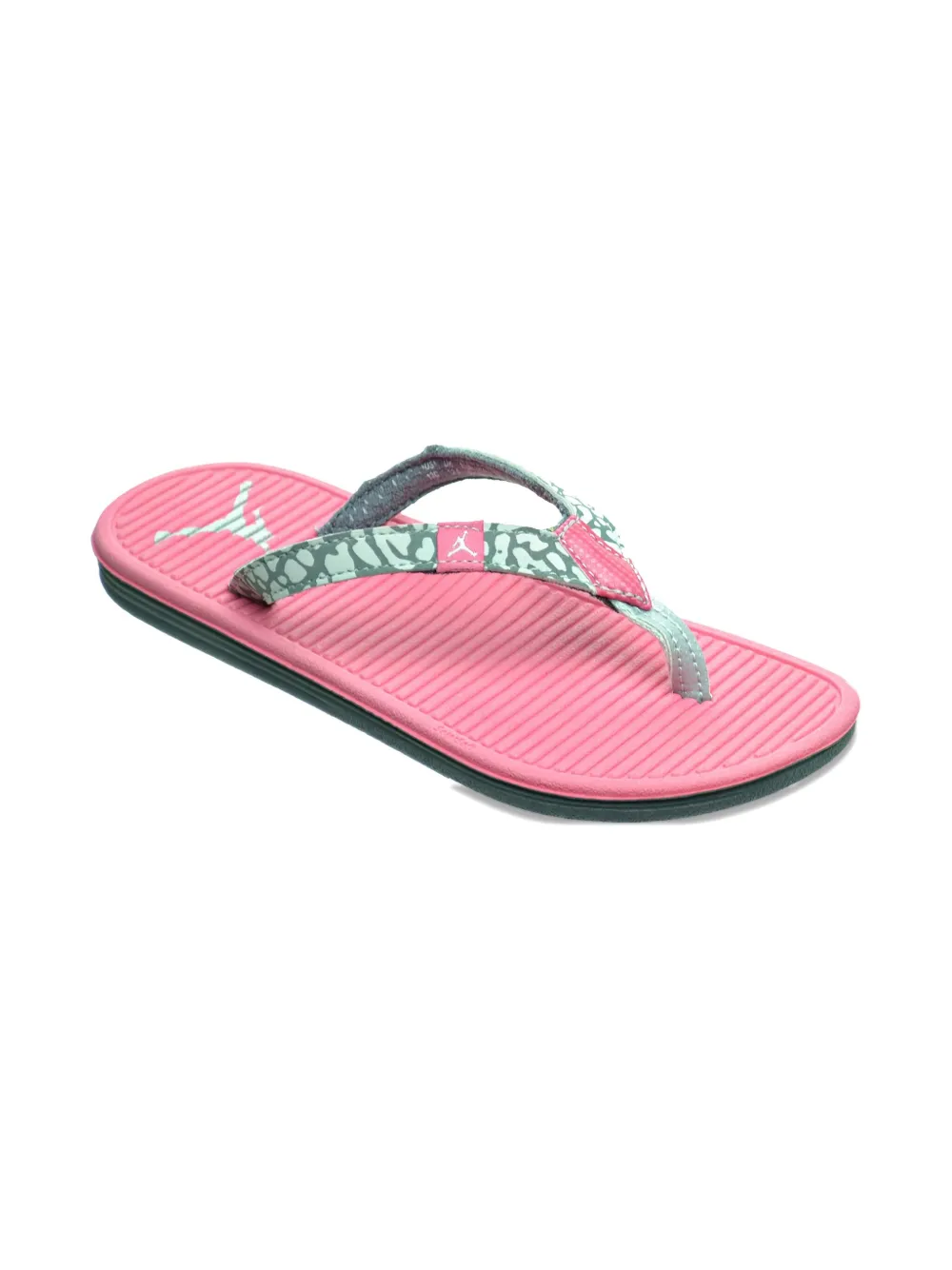 Jordan Kids textured-strap flip flops - Roze