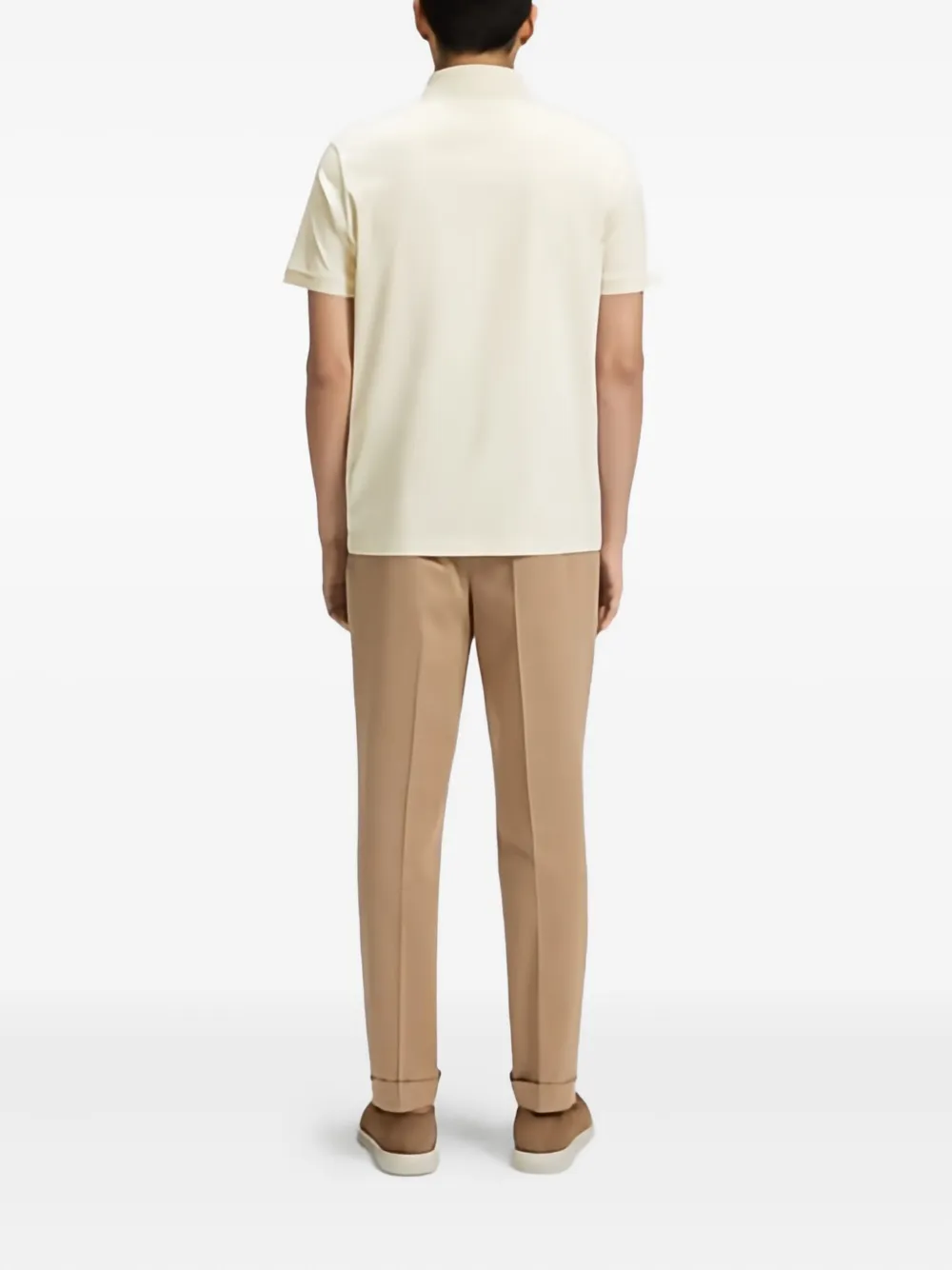  Boss L-perry 14 Short-sleeve Polo Shirt - Neutrals 