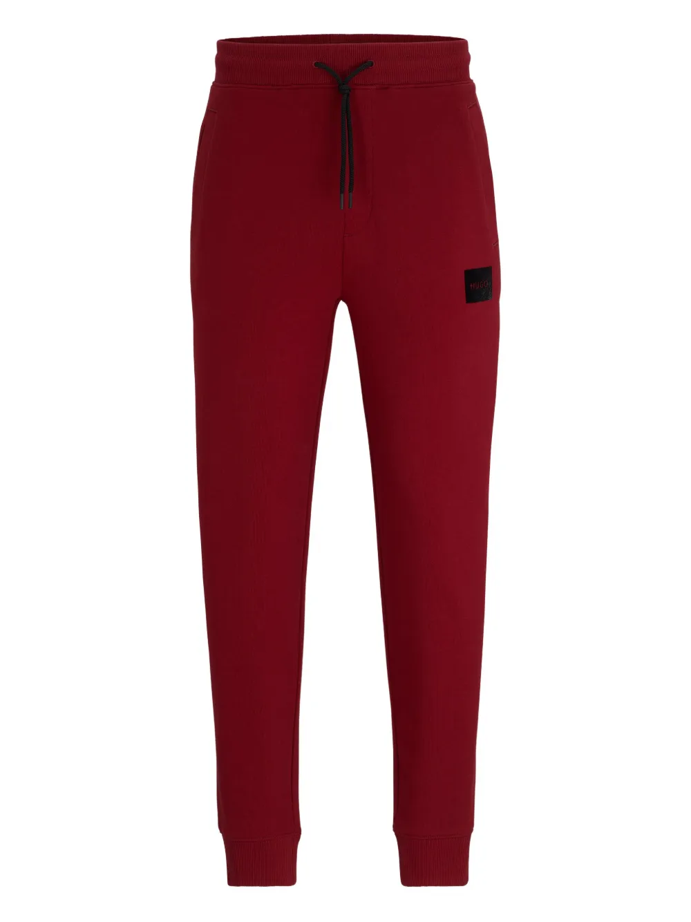 HUGO Calça de moletom com patch de logo | Vermelho | Image 1