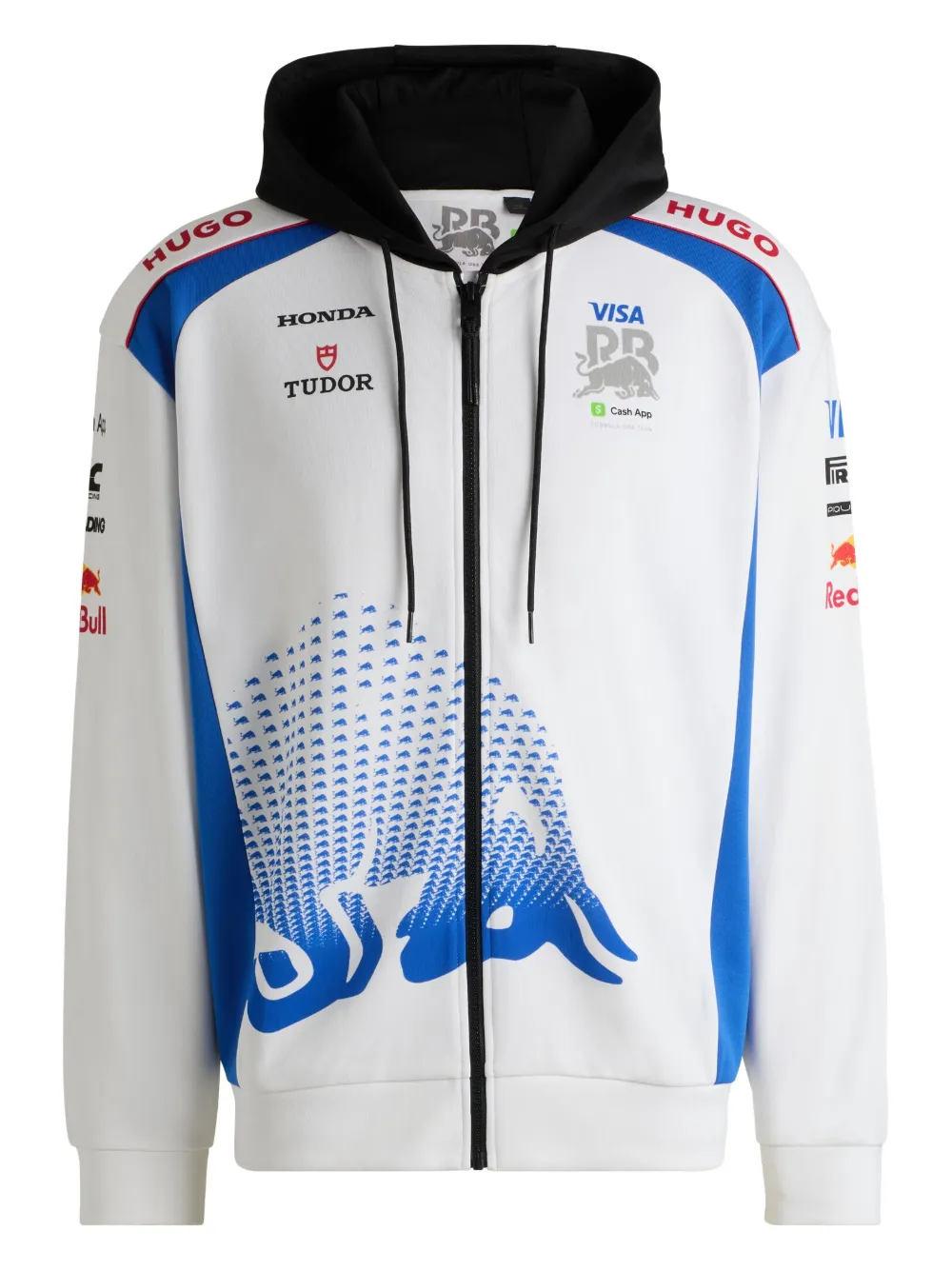 HUGO Moletom x Vcarb Z-Sweat com capuz e estampa | Branco | Image 1