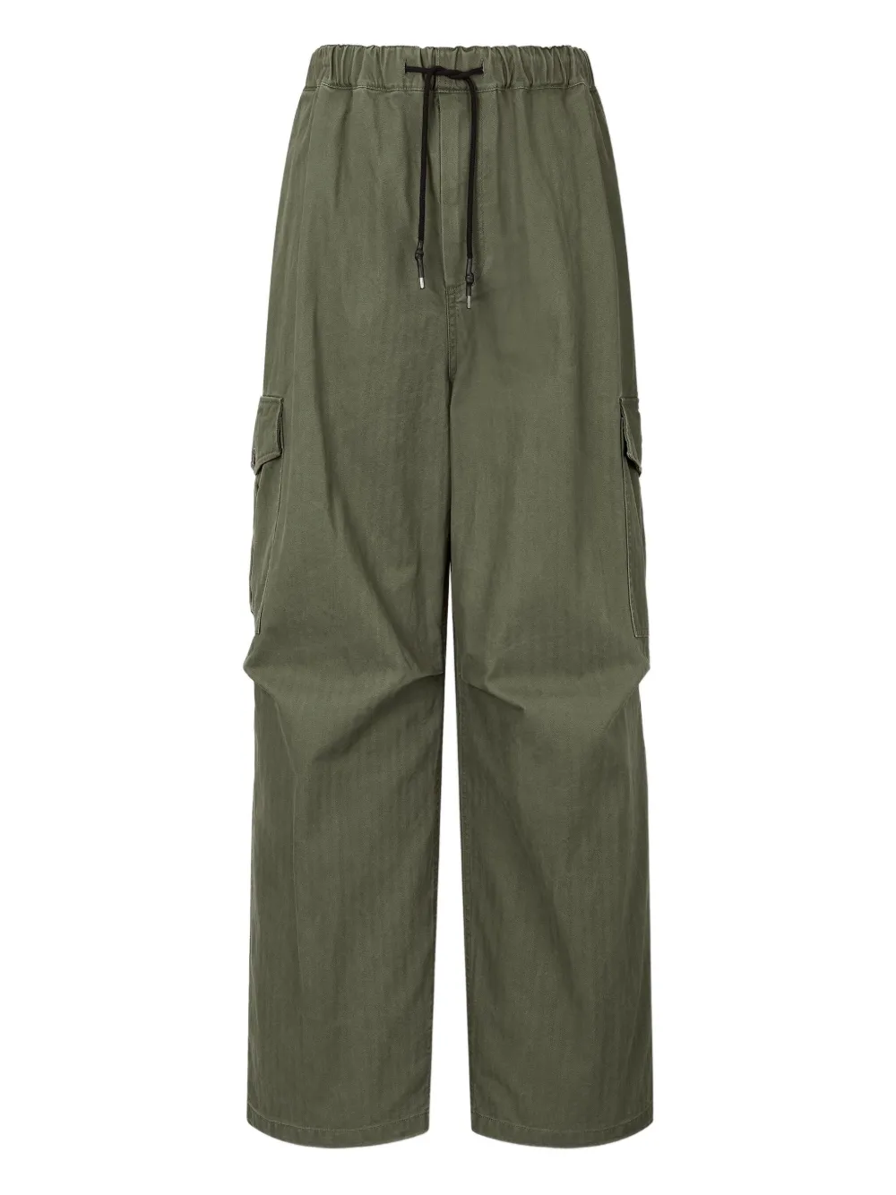 STUDIO TOMBOY drawstring-waist cargo trousers | Green | Image 1
