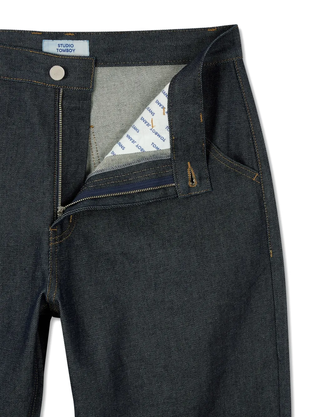 Studio Tomboy Bootcut Denim Trousers In Blue