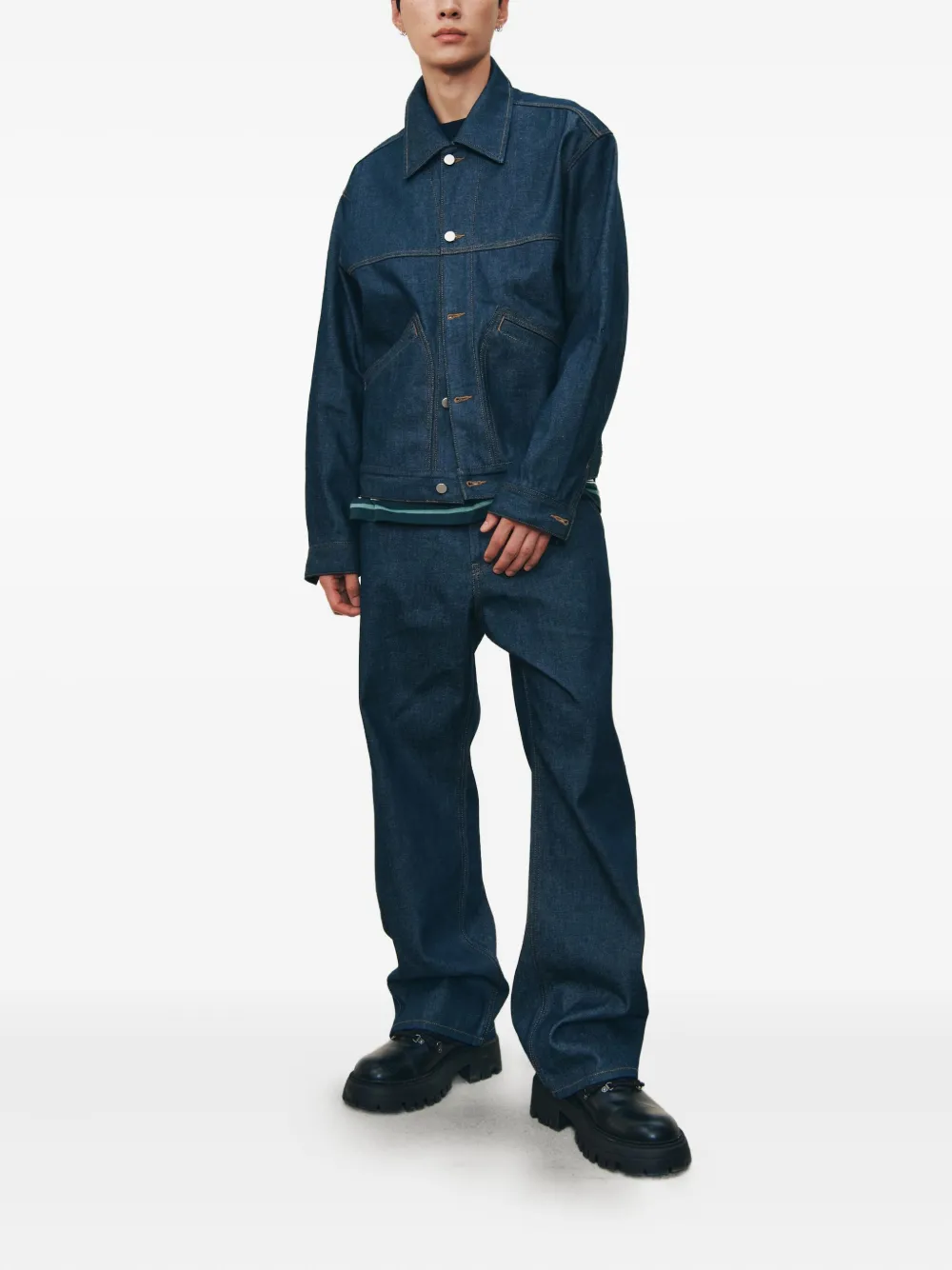 STUDIO TOMBOY bootcut denim trousers - Blauw
