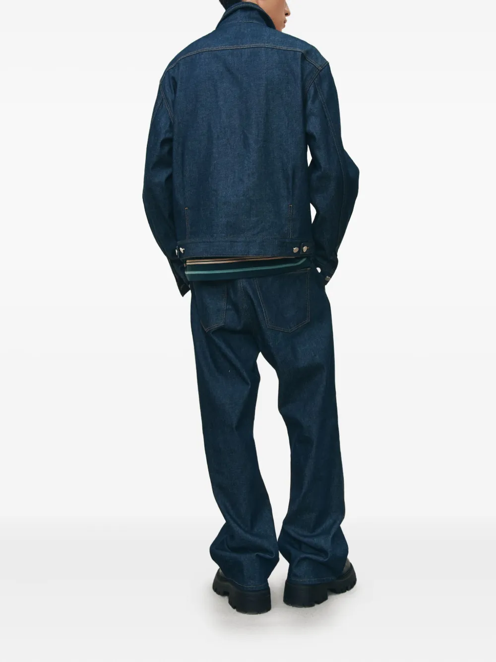 Studio Tomboy Bootcut Denim Trousers In Blue