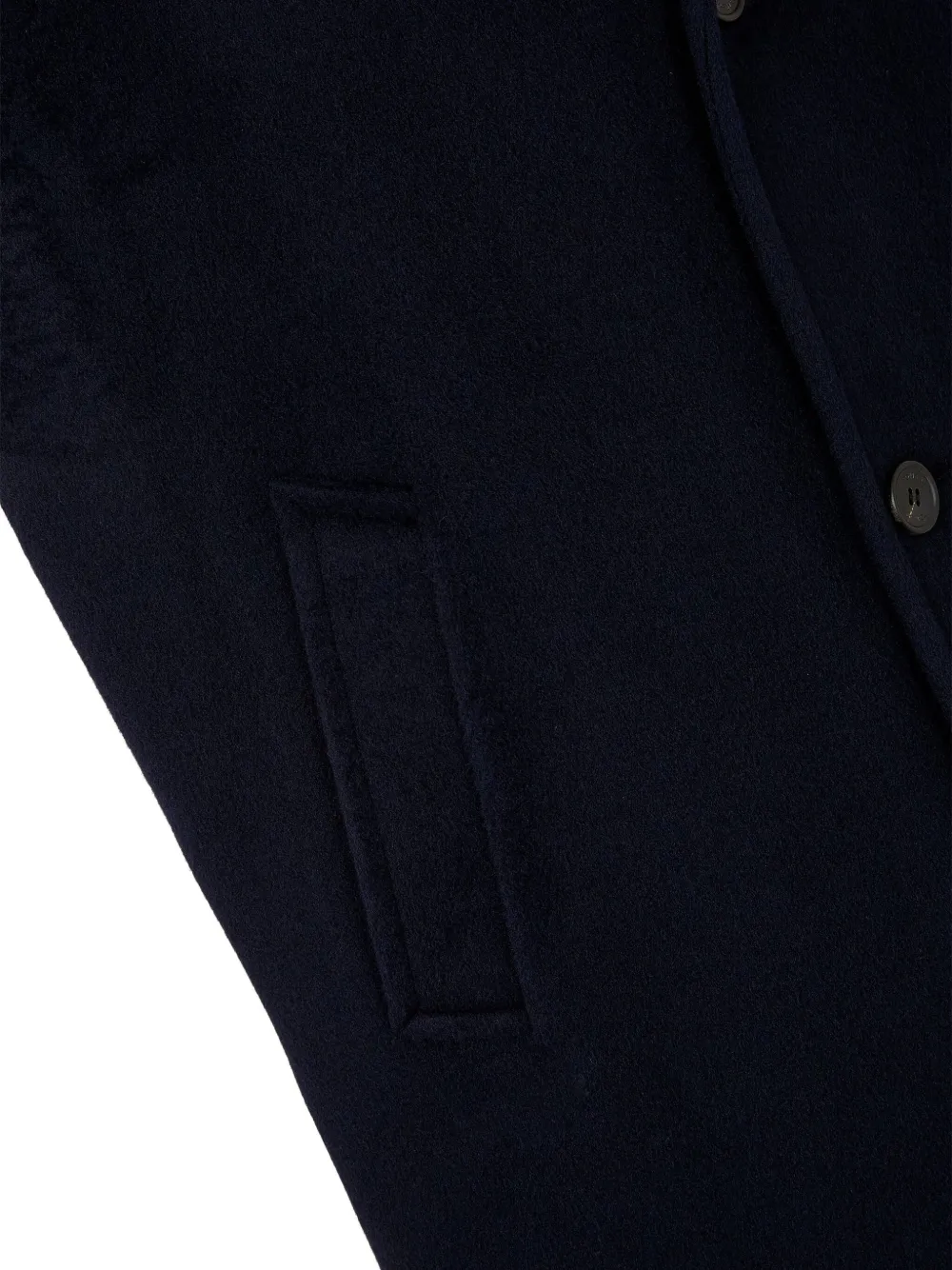 Studio Tomboy Three-button Welt-pocket Coat In Black