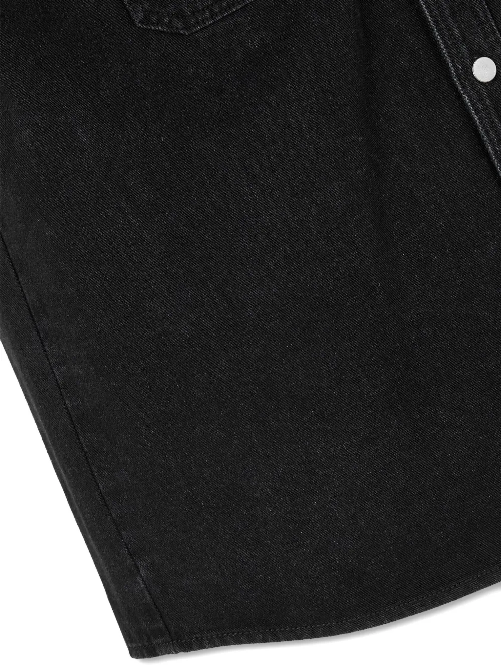 Studio Tomboy Hooded Denim Jacket In Black