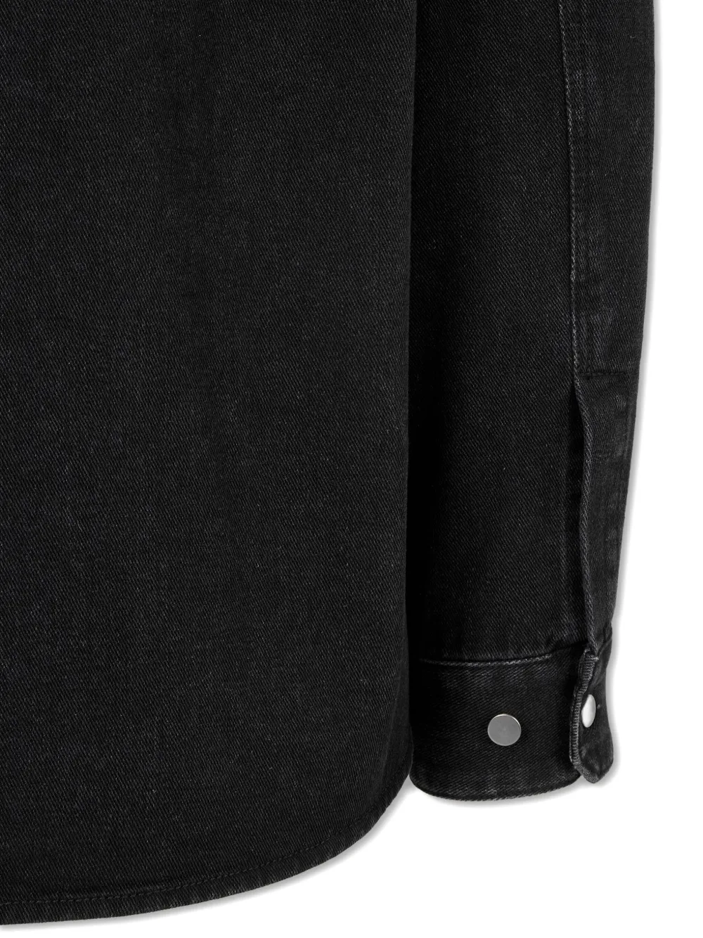 Studio Tomboy Hooded Denim Jacket In Black
