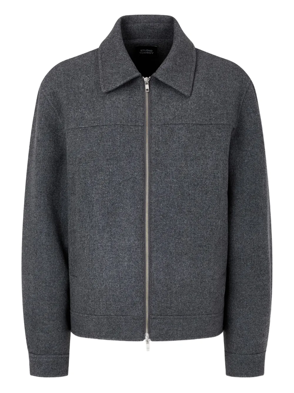 STUDIO TOMBOY zip-up wool jacket | Grey | Image 1