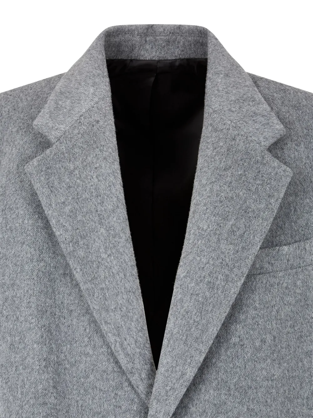 Studio Tomboy Tailored Single-breasted Coat In Gray