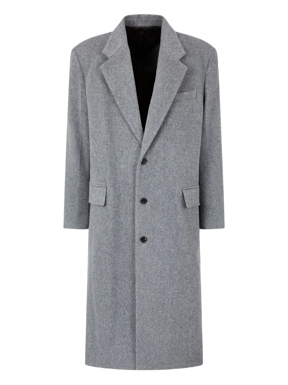 Studio Tomboy Tailored Single-breasted Coat In Gray