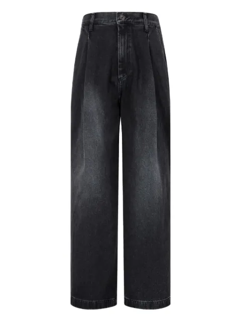 TOMBOY pleated denim trousers