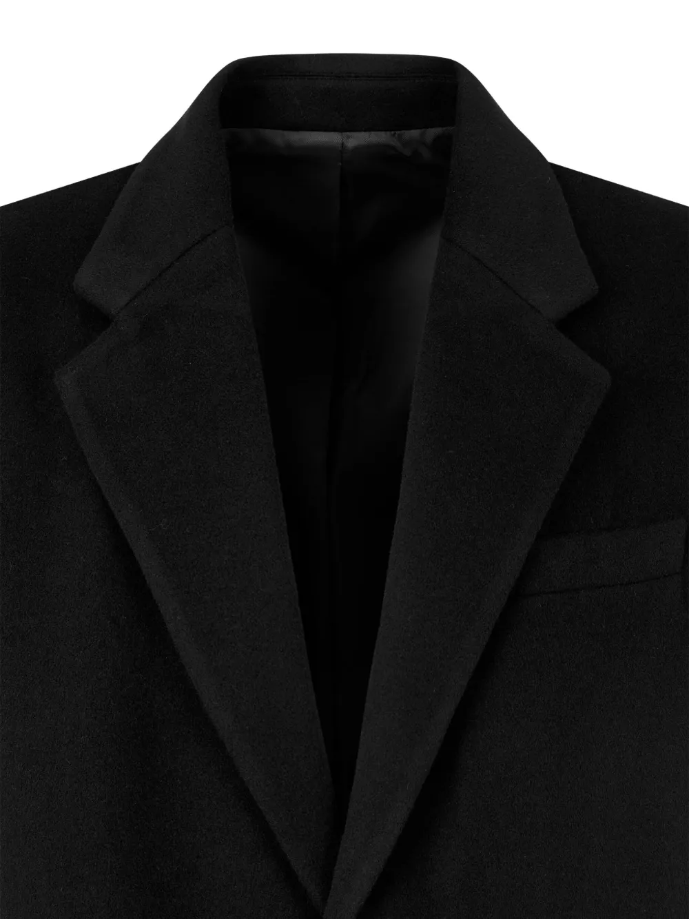 STUDIO TOMBOY Mantel met enkele rij knopen Zwart