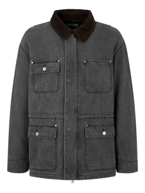 STUDIO TOMBOY corduroy-collar pocket jacket