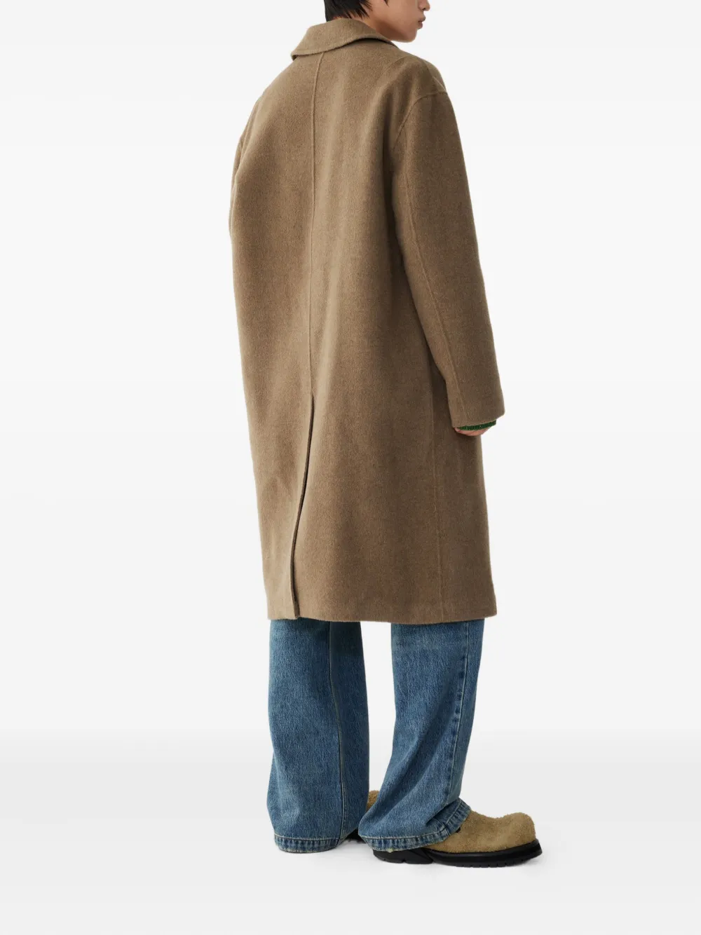 Studio Tomboy Single-breasted Coat In Brown