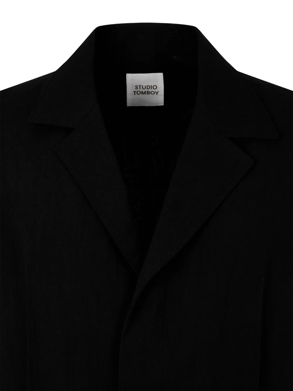 Studio Tomboy Darted Patch-pocket Blazer In Black