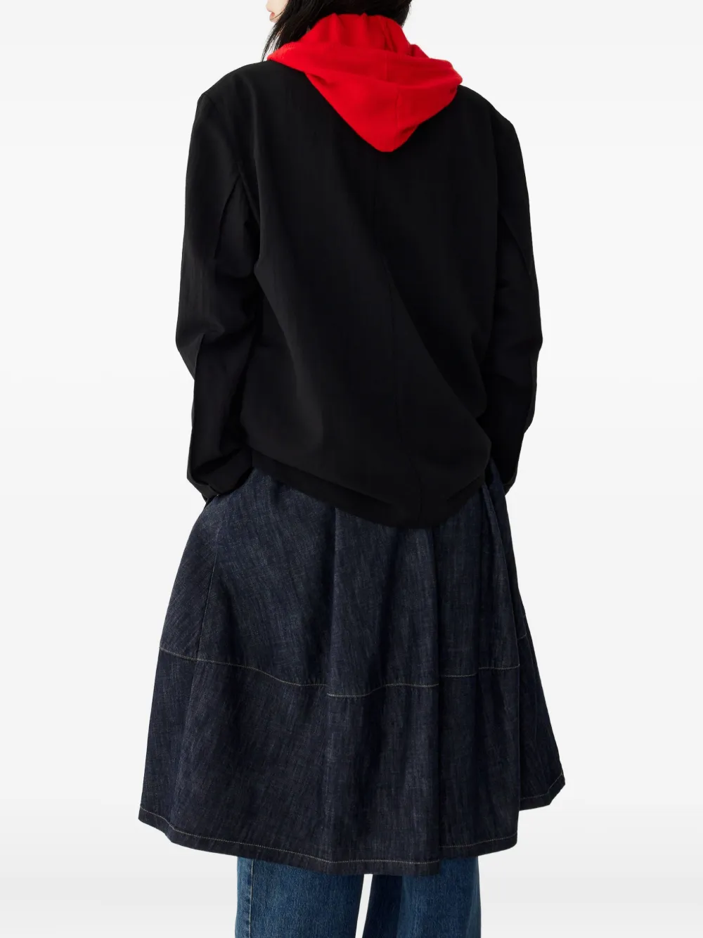 Studio Tomboy Darted Patch-pocket Blazer In Black