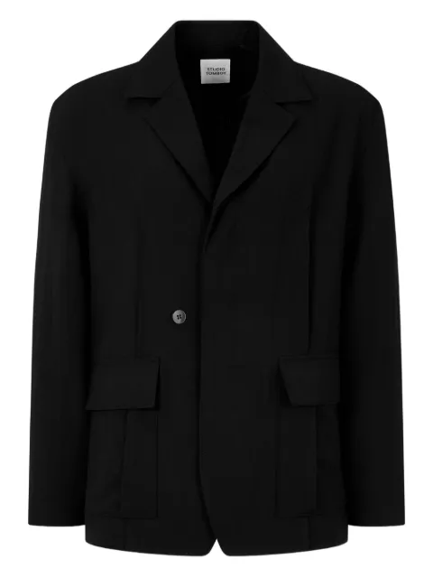 STUDIO TOMBOY darted patch-pocket blazer
