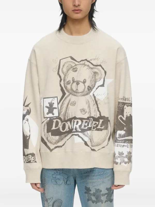 DOMREBEL High Low スウェットシャツ | ニュートラル | FARFETCH JP