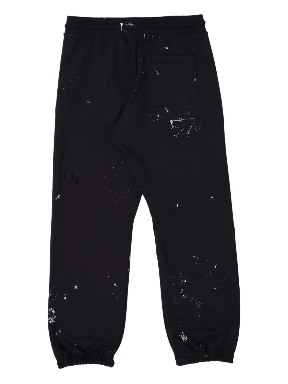DOMREBEL Joggingbroek met verfspatten Zwart