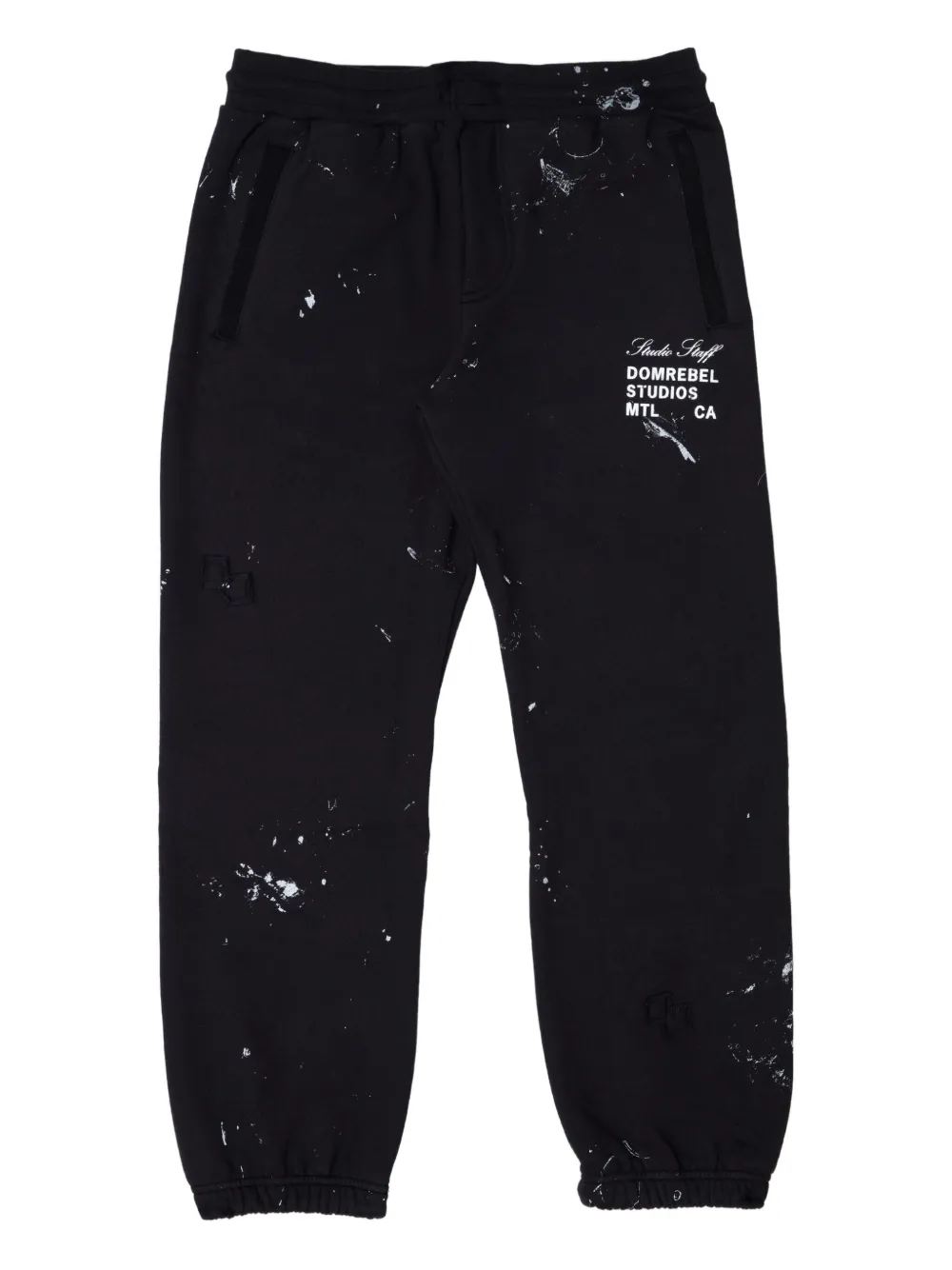 DOMREBEL Pantaloni sportivi con stampa - Nero