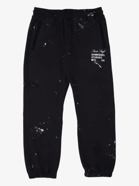 DOMREBEL pants con salpicaduras de pintura estampadas