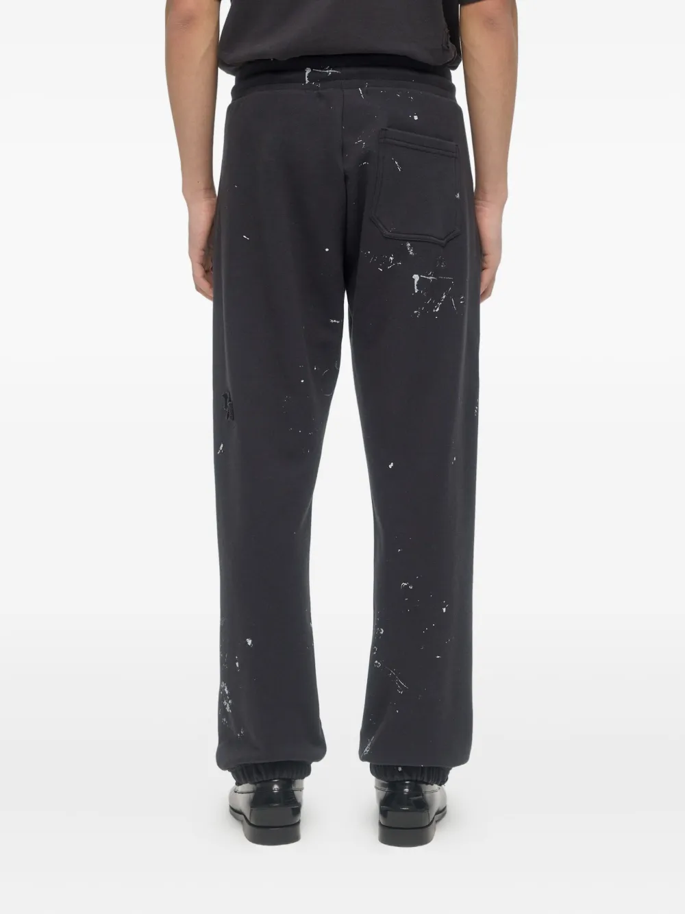 DOMREBEL Joggingbroek met verfspatten Zwart