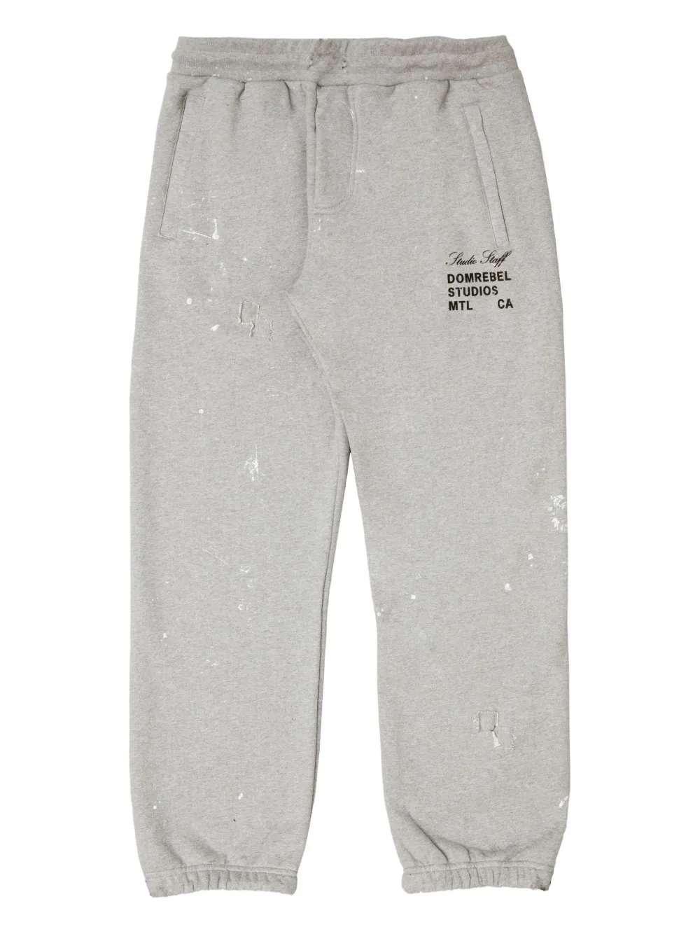 DOMREBEL Pantaloni sportivi Staff con stampa - Grigio