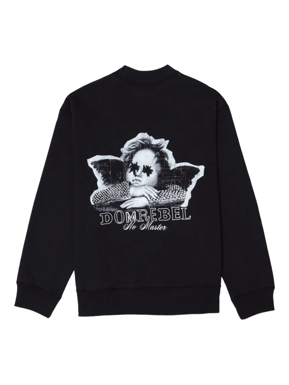 Domrebel Lil Reb Cherub-print Sweatshirt In Black