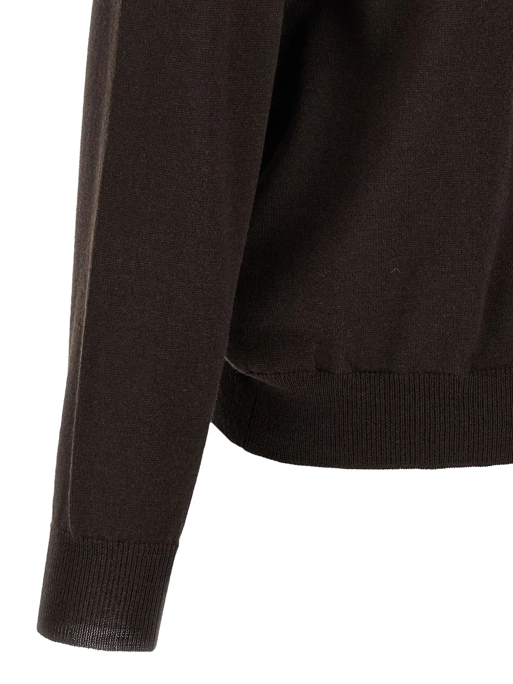 Magliano Graphic Crew Neck Long Sleeve Sweater In Brown