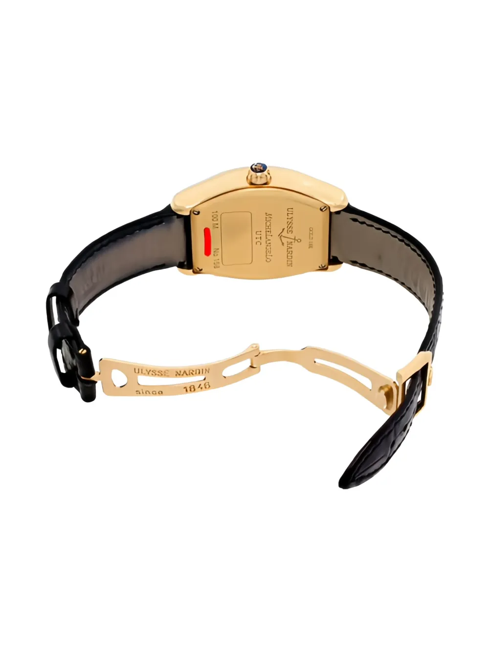 Pre-owned Ulysse Nardin Michelangelo 35mm In Black