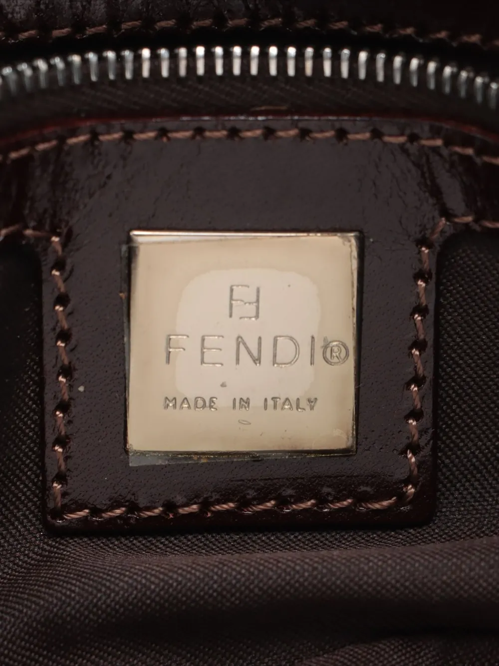 Pre-owned Fendi 2000s Denim Shoulder Bag In Blue