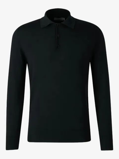 Canali long-sleeve polo shirt
