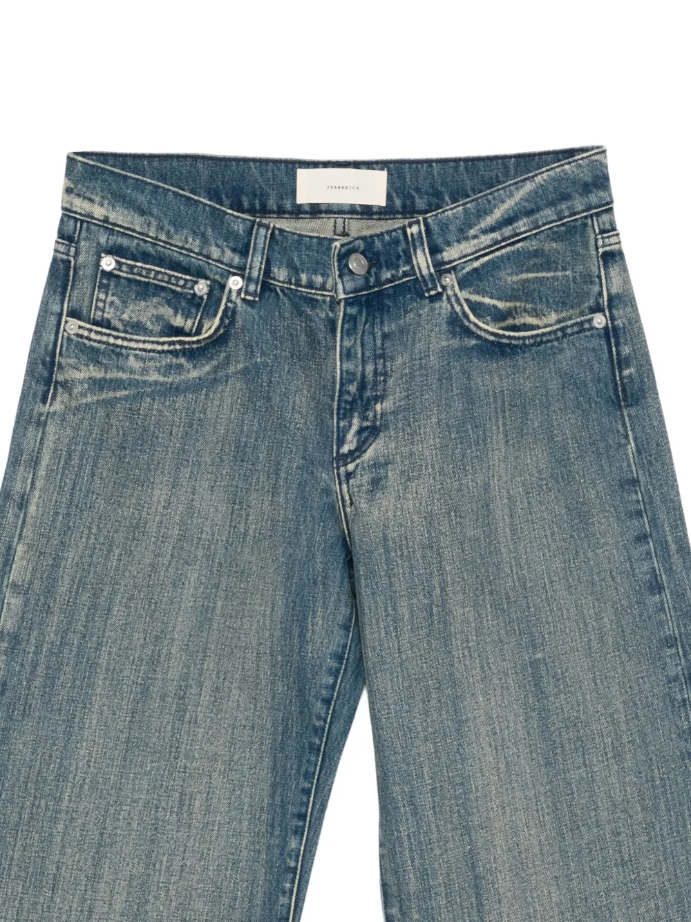 Jeanerica Jeans met wijde pijpen Blauw